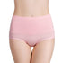 parine.pl Bielizna > Majtki > Plus Size Gacie Różowy / 4XL Majtki Z Wysokim Stanem
