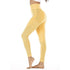 parine.pl Sport > Legginsy Żółty / L Oddychające Sportowe Legginsy