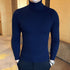 parine.pl Granatowy / XL Pleciony Longsleeve Męski Z Bawełny