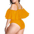 parine.pl Plus Size Bikini Z Falbaną