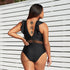 parine.pl Plus Size Bikini Z Falbanką I Siateczką