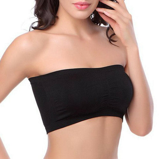 parine.pl Bielizna > Biustonosz > Plus Size Bra Czarny / S Prosty Biustonosz Bandeau