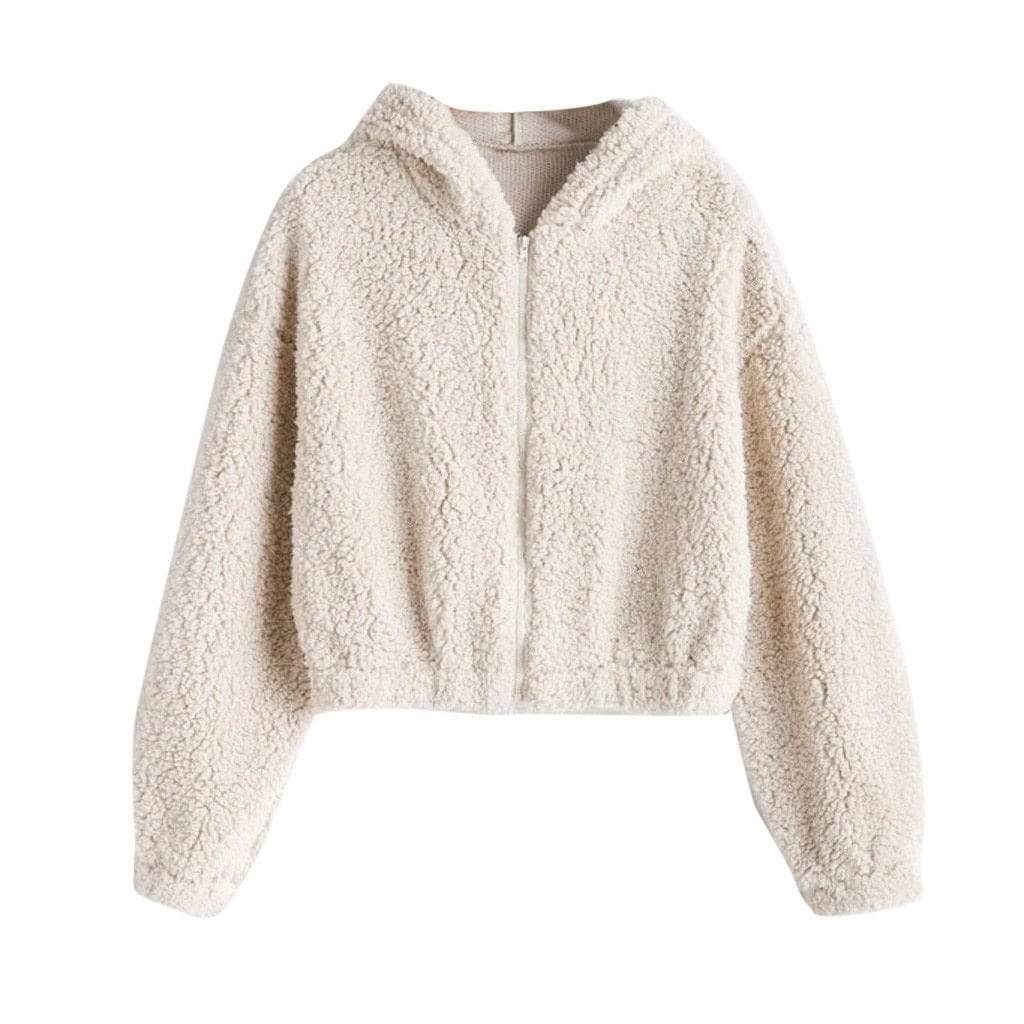 parine.pl Odzież > Bluza Beżowy / L Rozpinana Bluza Ze Ściągaczem