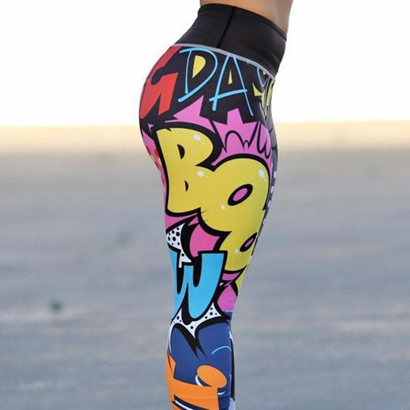 parine.pl Sport > Legginsy Wzór 1 / XL Sportowe Legginsy Z Grafiką