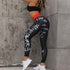 parine.pl Sport > Legginsy Czarny / S Sportowe Legginsy Z Nadrukami