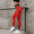 parine.pl Sport > Legginsy Czerwony / S Sportowe Legginsy Z Nadrukami