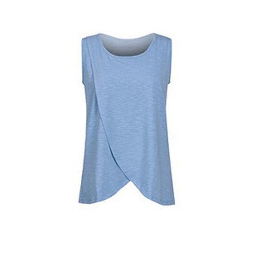 parine.pl Sport > Top Niebieski / 4XL Sportowy Top O Kopertowym Kroju