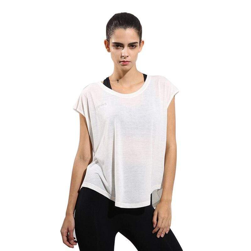 parine.pl Sport > Top Biały / XL Sportowy Top Oversize
