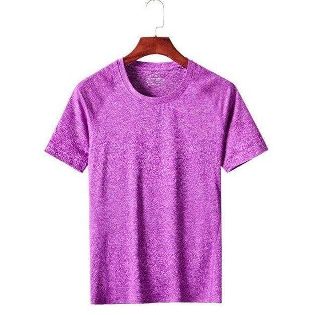 parine.pl Sport > Top Fioletowy 1 / XXL Sportowy Top Z Krótkim Rękawem