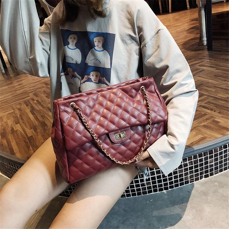parine.pl Stylowa Listonoszka W Diamentowym Wzorze