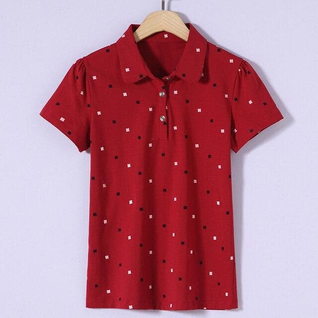parine.pl Odzież > Koszulka Czerwony / 4XL T-shirt Polo We Wzory