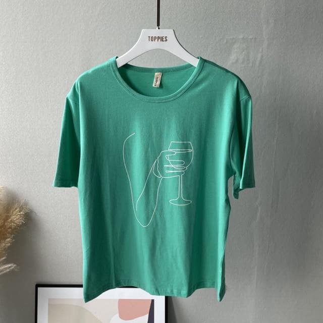 parine.pl Odzież > Koszulka Zielony 4 / Uniwersalny T-shirt Z Grafiką