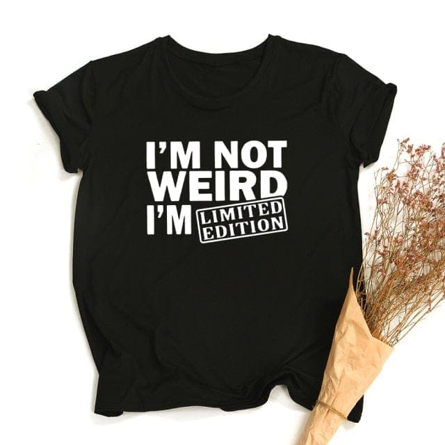 parine.pl Odzież > Koszulka Czarny / S T-shirt Z Napisem