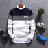 parine.pl Biały / M Wełniany Longsleeve Męski W Paski