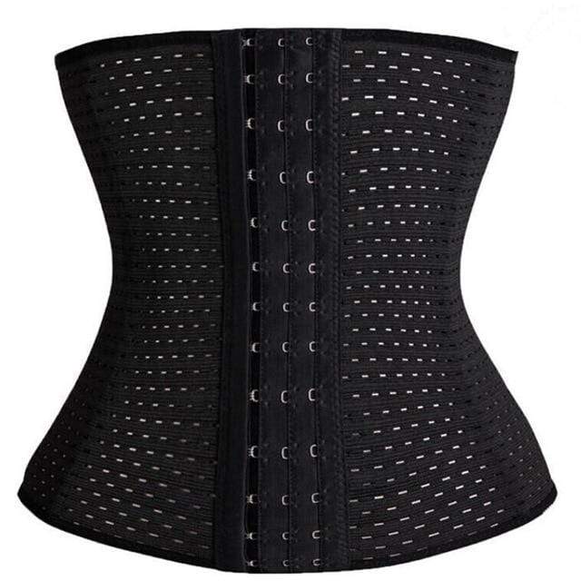 parine.pl 1578 Czarny / XXL Wyszczuplający Gorset W Siateczkę