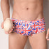 parine.pl Bielizna męska > Majtki push up Red Mini Boxers / S Wzorzyste Majtki Push Up