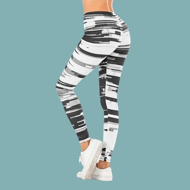 parine.pl Sport > Legginsy Wzór 1 / Uniwersalny Wzorzyste Sportowe Legginsy
