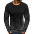 parine.pl Wzór 1 / S Wzorzysty Longsleeve Męski Z Elastycznego Materiału